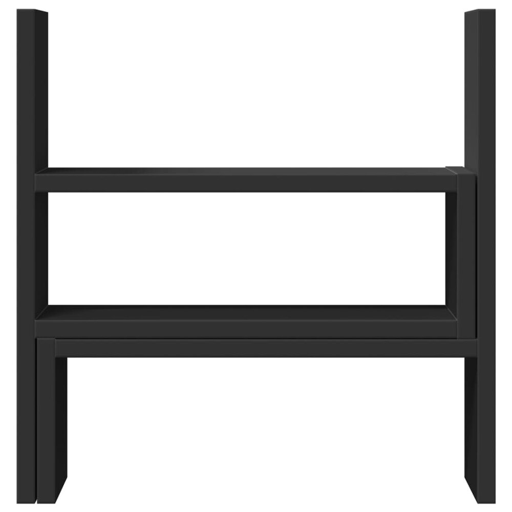 Bureau organiser 40x17x41 cm bewerkt hout zwart
