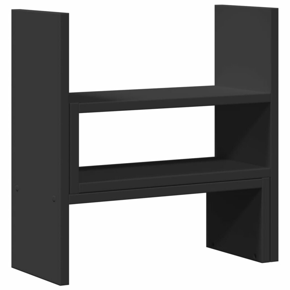 Bureau organiser 40x17x41 cm bewerkt hout zwart