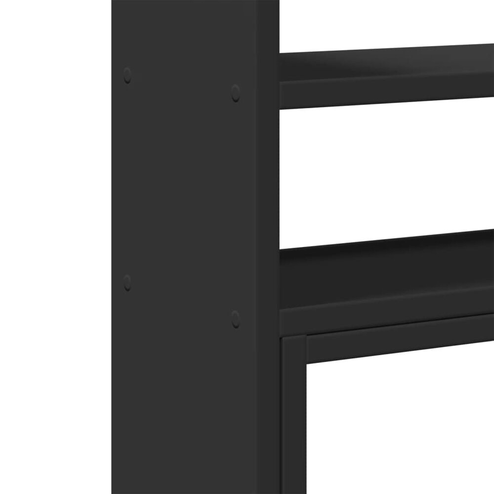 Bureau organiser 40x17x41 cm bewerkt hout zwart
