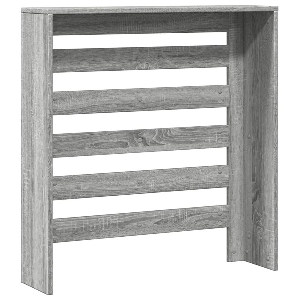 Radiatorombouw 78x20x82 cm bewerkt hout grijs sonoma eikenkleur