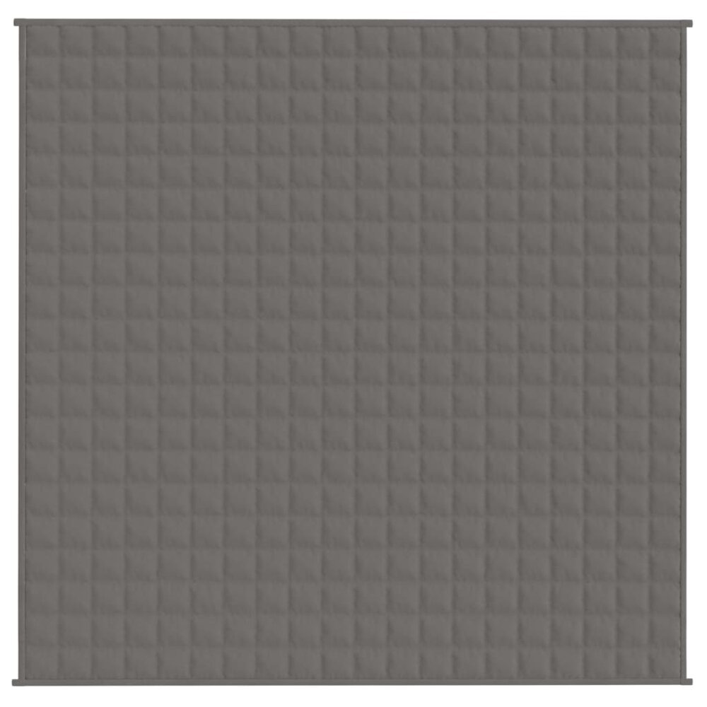 Verzwaringsdeken 200x200 cm 9 kg stof grijs