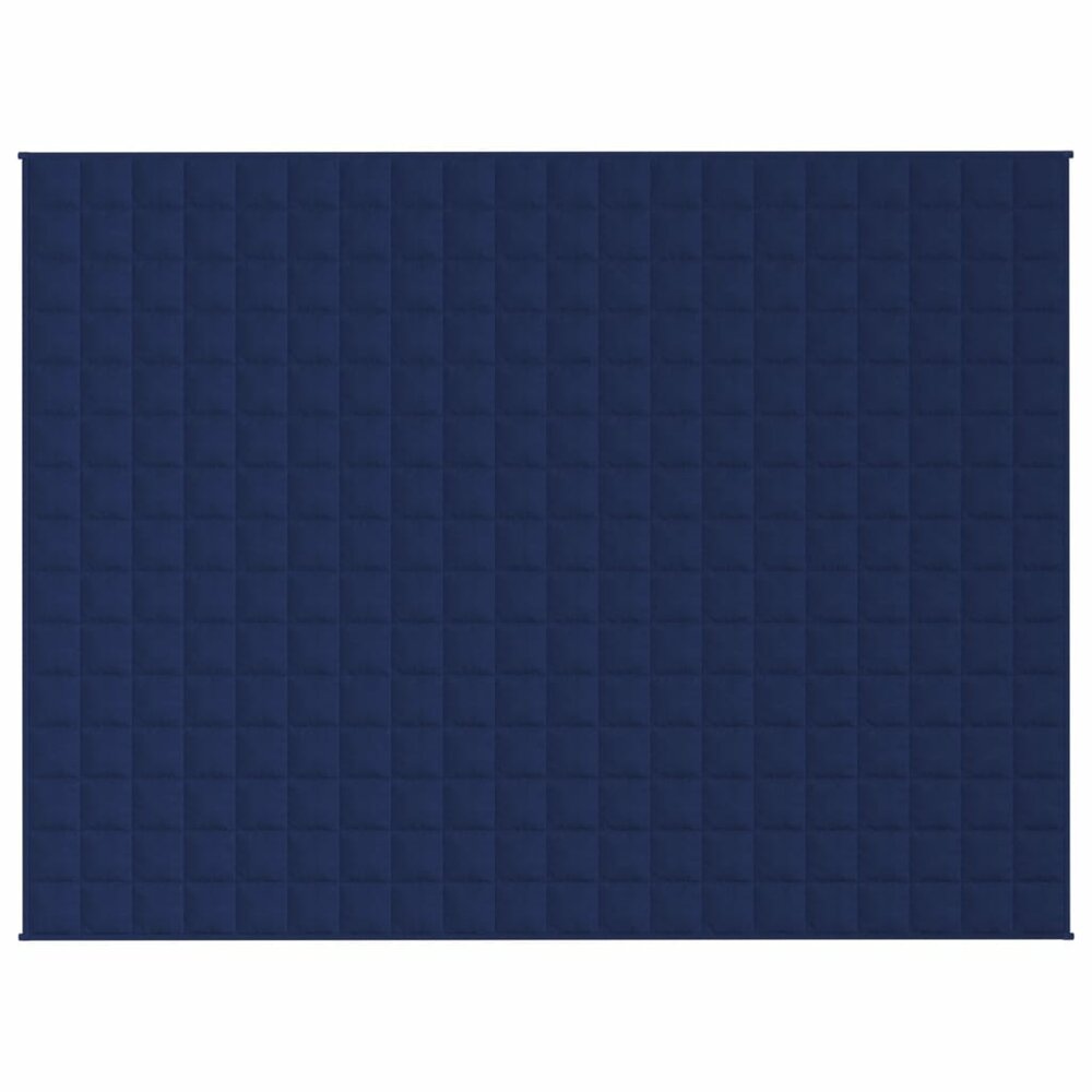 Verzwaringsdeken 152x203 cm 7 kg stof blauw