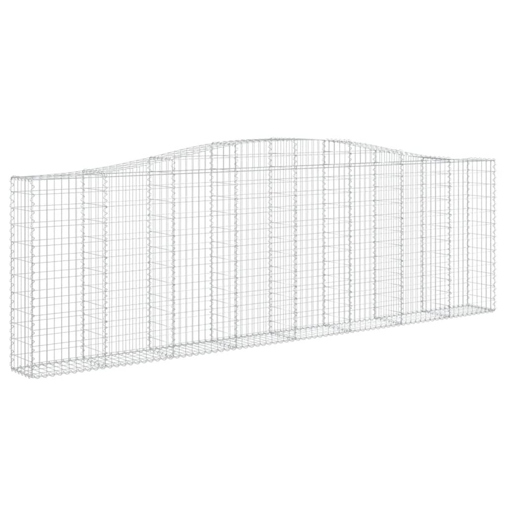 Schanskorven 9 st gewelfd 400x30x120/140 cm ijzer
