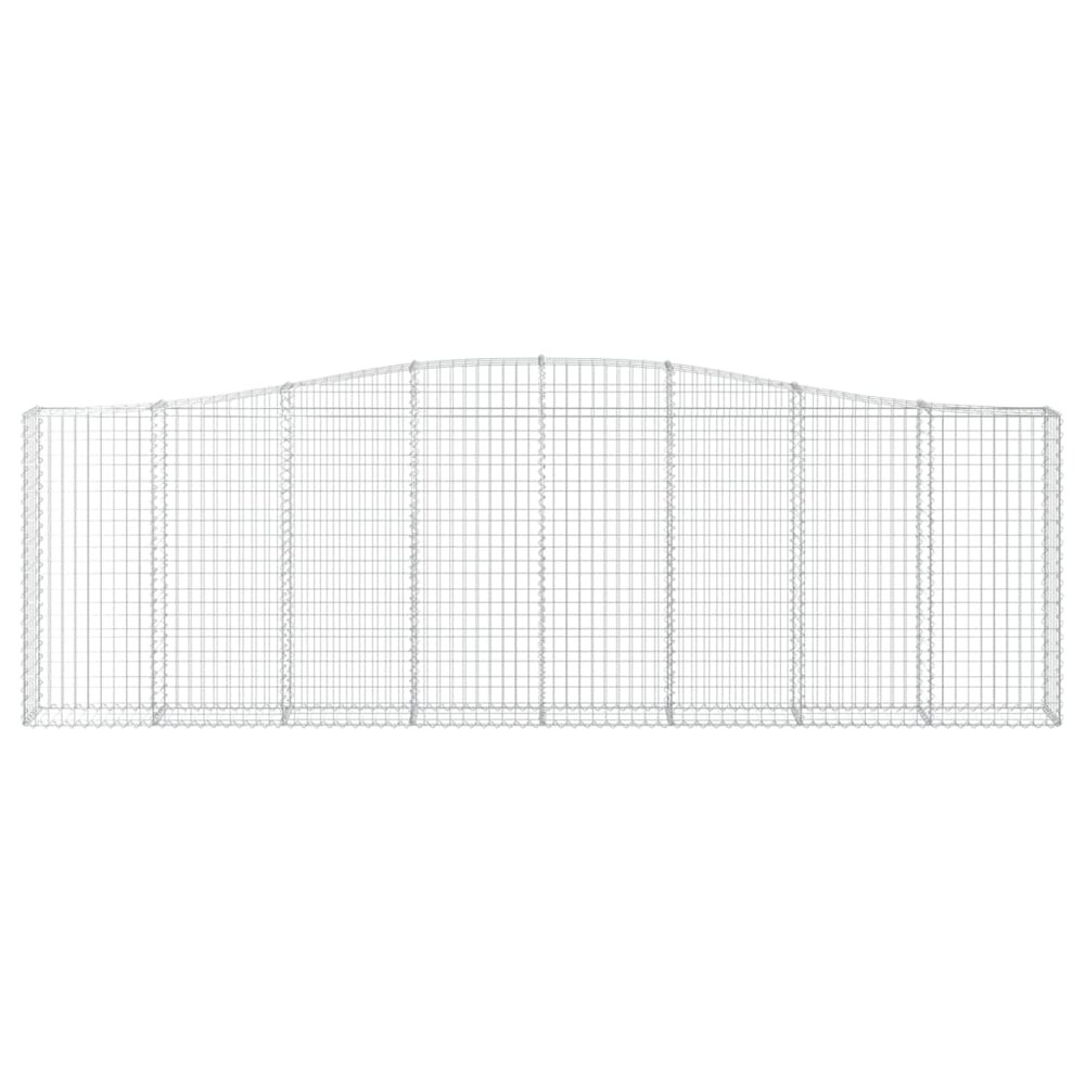 Schanskorven 9 st gewelfd 400x30x120/140 cm ijzer