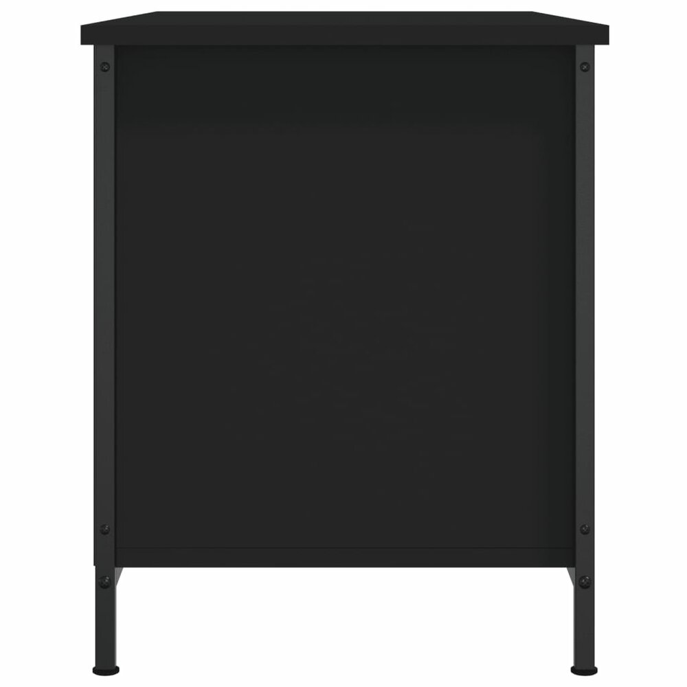 Tv-meubel 80x40x50 cm bewerkt hout zwart