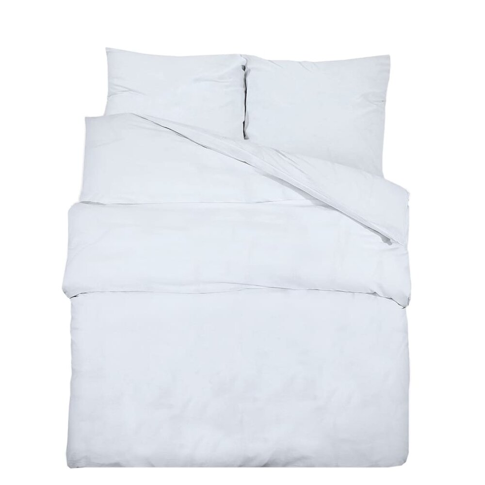 Dekbedovertrekset lichtgewicht 240x220 cm microvezel wit