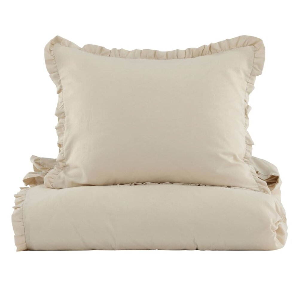 Dekbedovertrek Lias 200x150 cm katoen beige