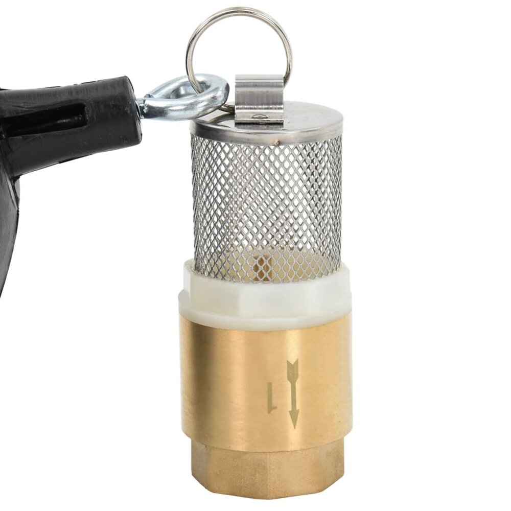 Zuigslang met messing koppelingen 1,1&#039;&#039; 15 m PVC groen