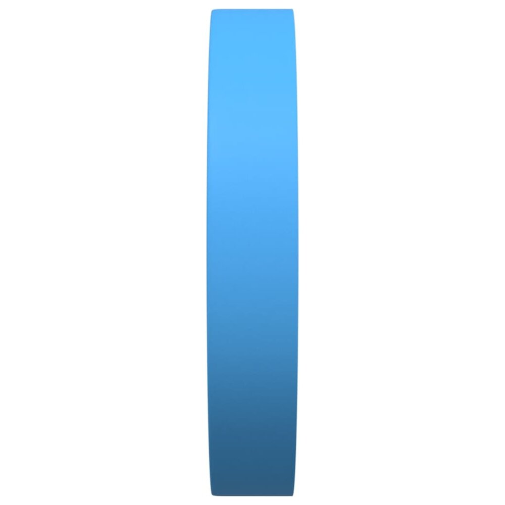 Wandklok &Oslash;25,5 cm polystyreen en glas blauw