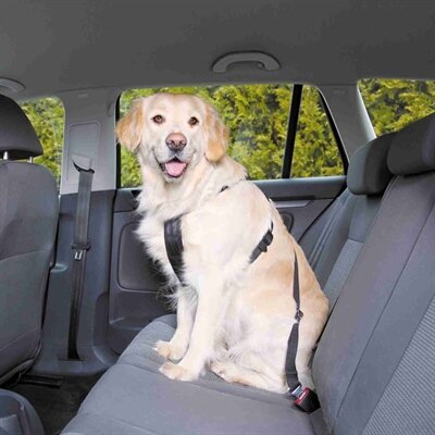 Trixie Hondentuig Auto Inclusief Gordel Zwart 70-90 CM
