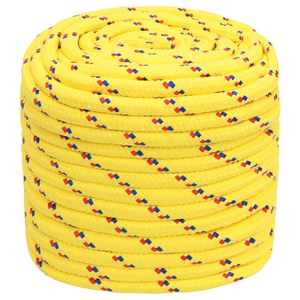 Boottouw 16 mm 50 m polypropyleen geel
