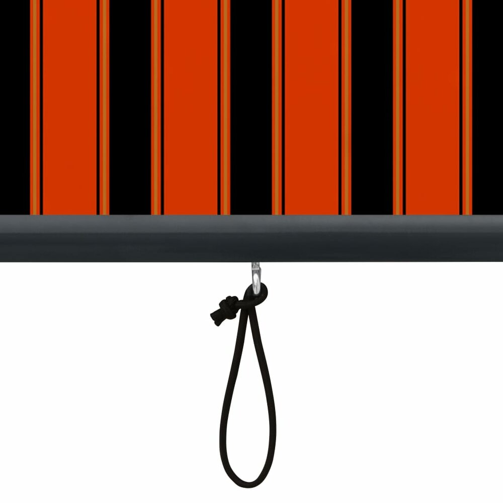 Rolgordijn voor buiten 80x250 cm oranje en bruin