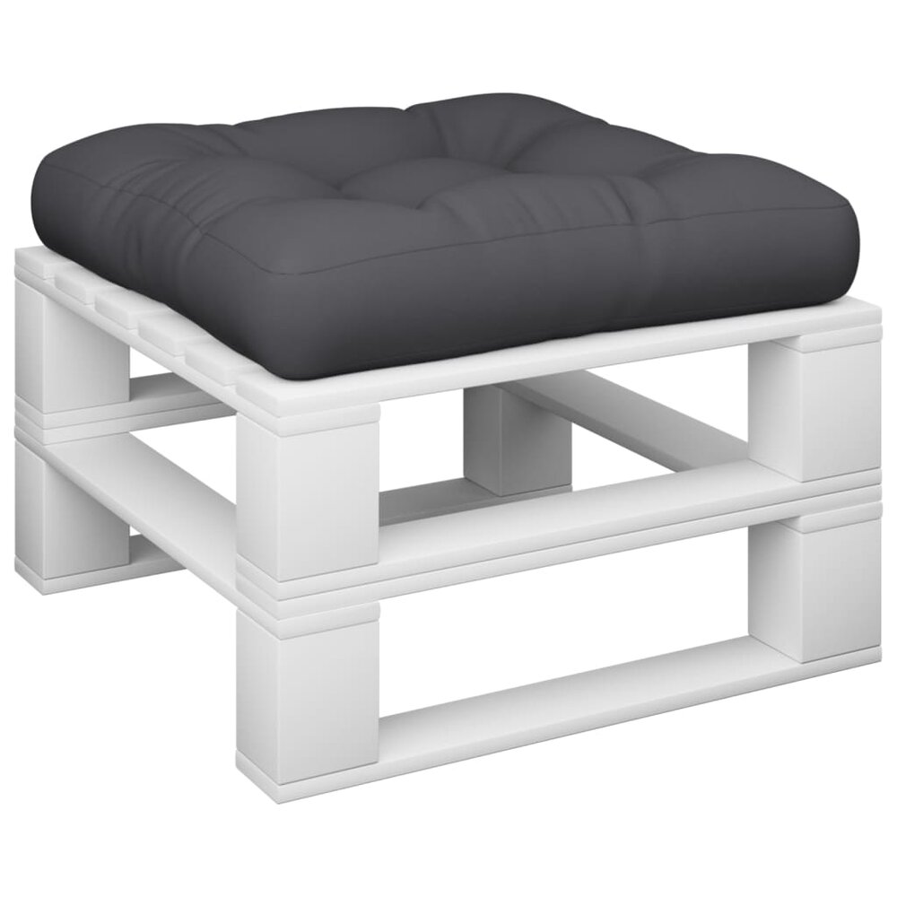 Palletkussen 50x50x12 cm stof zwart