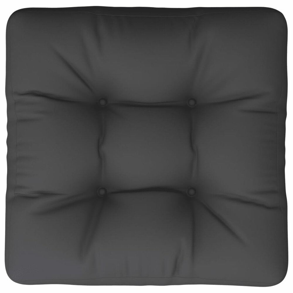 Palletkussen 50x50x12 cm stof zwart