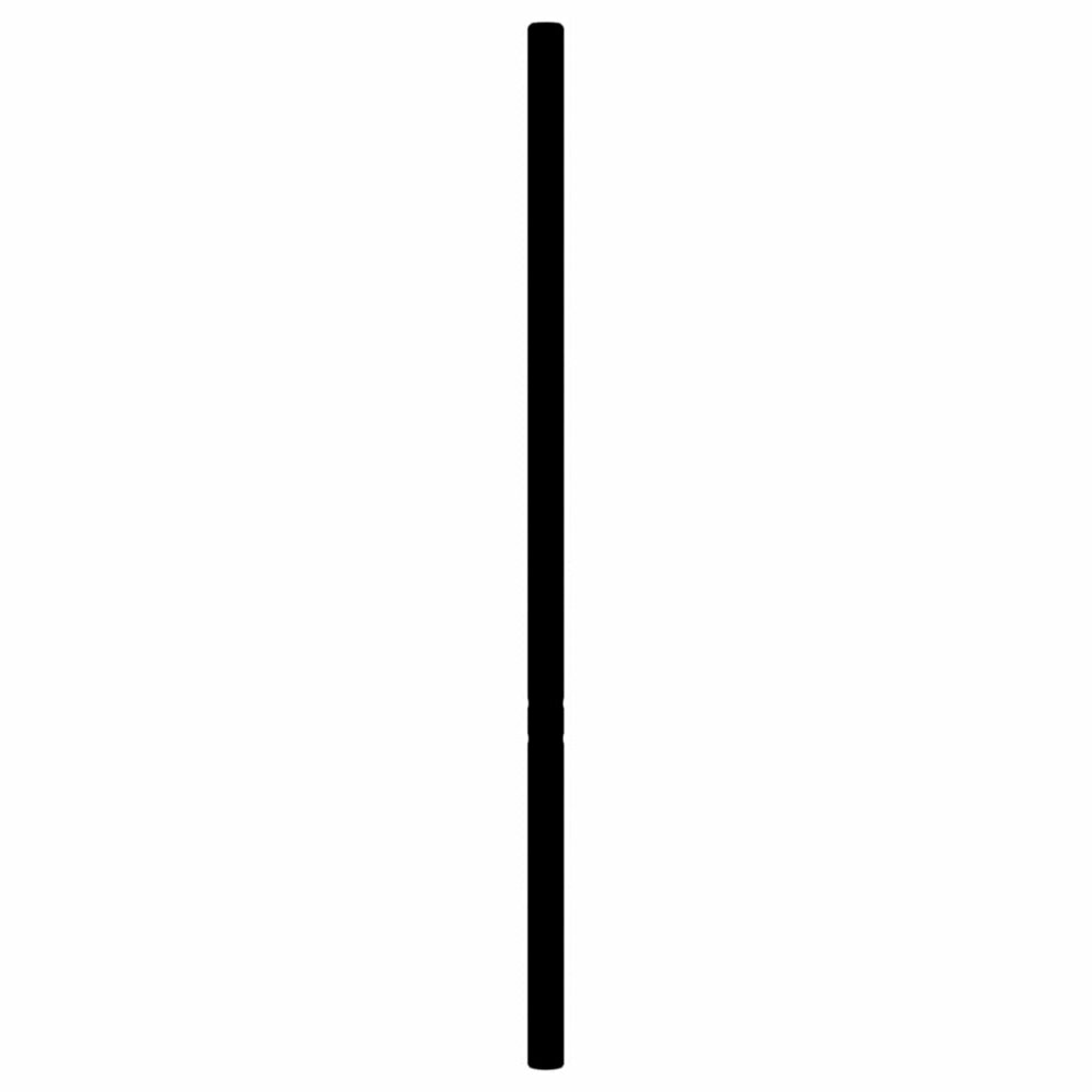 Hoofdbord 180 cm metaal zwart