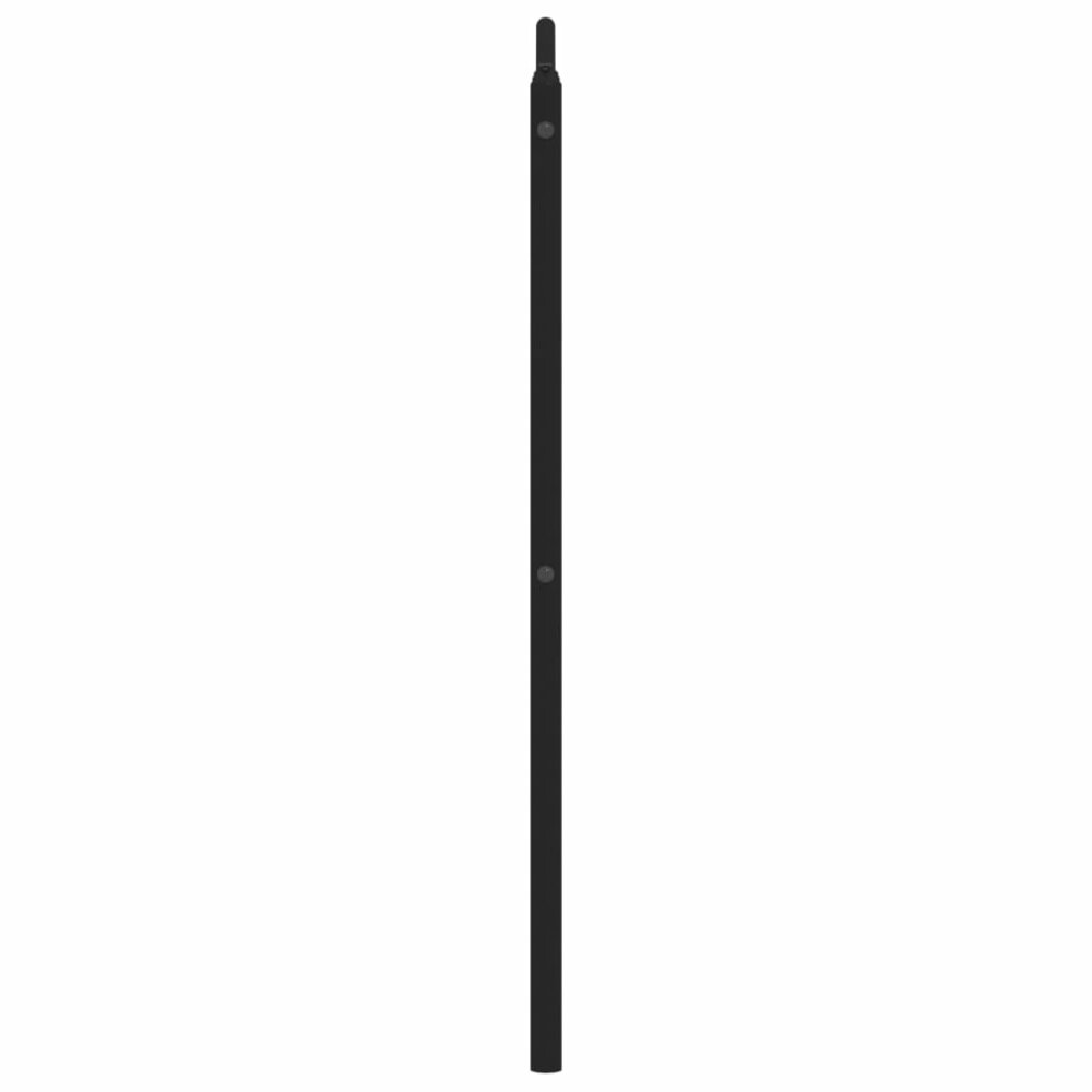 Hoofdbord 160 cm metaal zwart