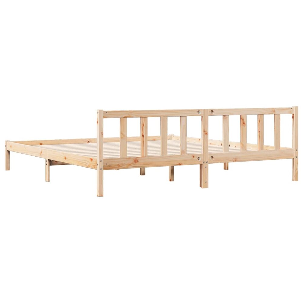 Bedframe extra lang zonder matras massief grenenhout 200x220 cm