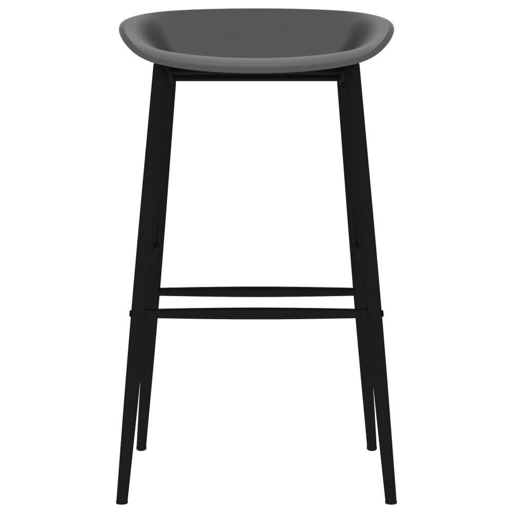 Barstoelen 2 st grijs