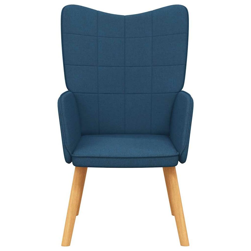 Relaxstoel stof blauw
