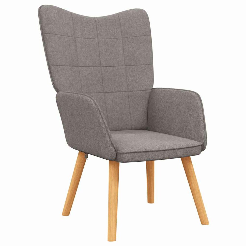 Relaxstoel stof taupe