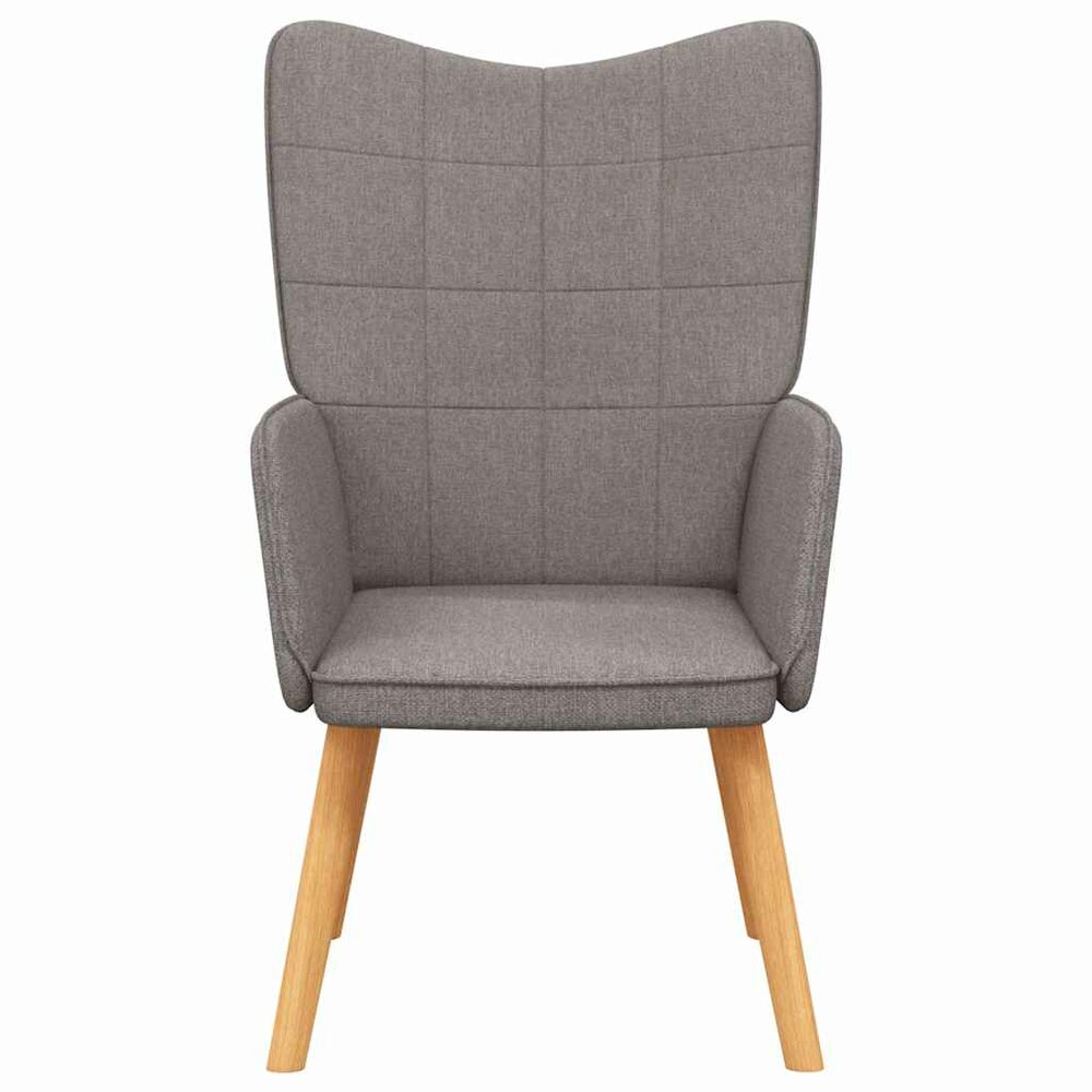Relaxstoel stof taupe