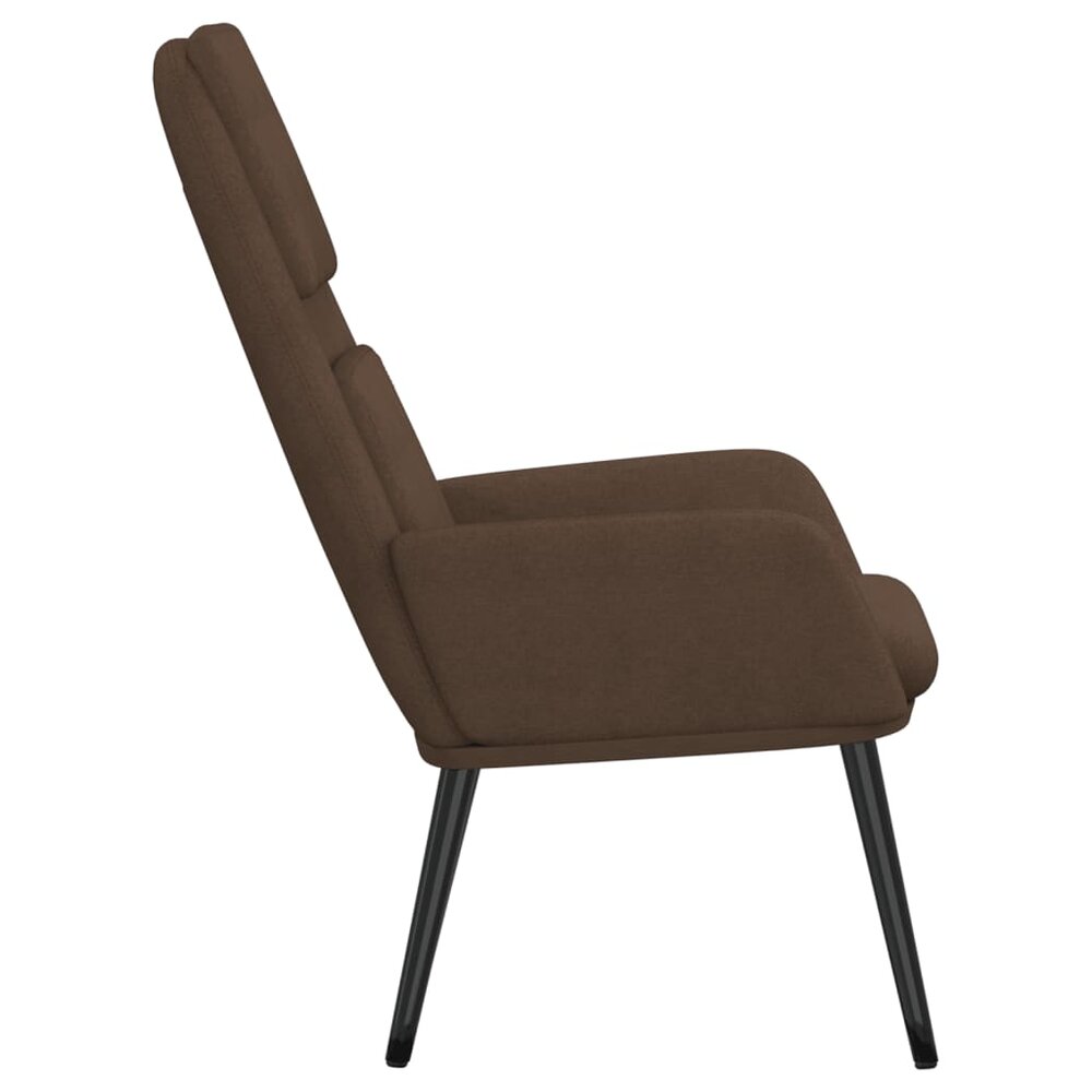 Relaxstoel stof bruin