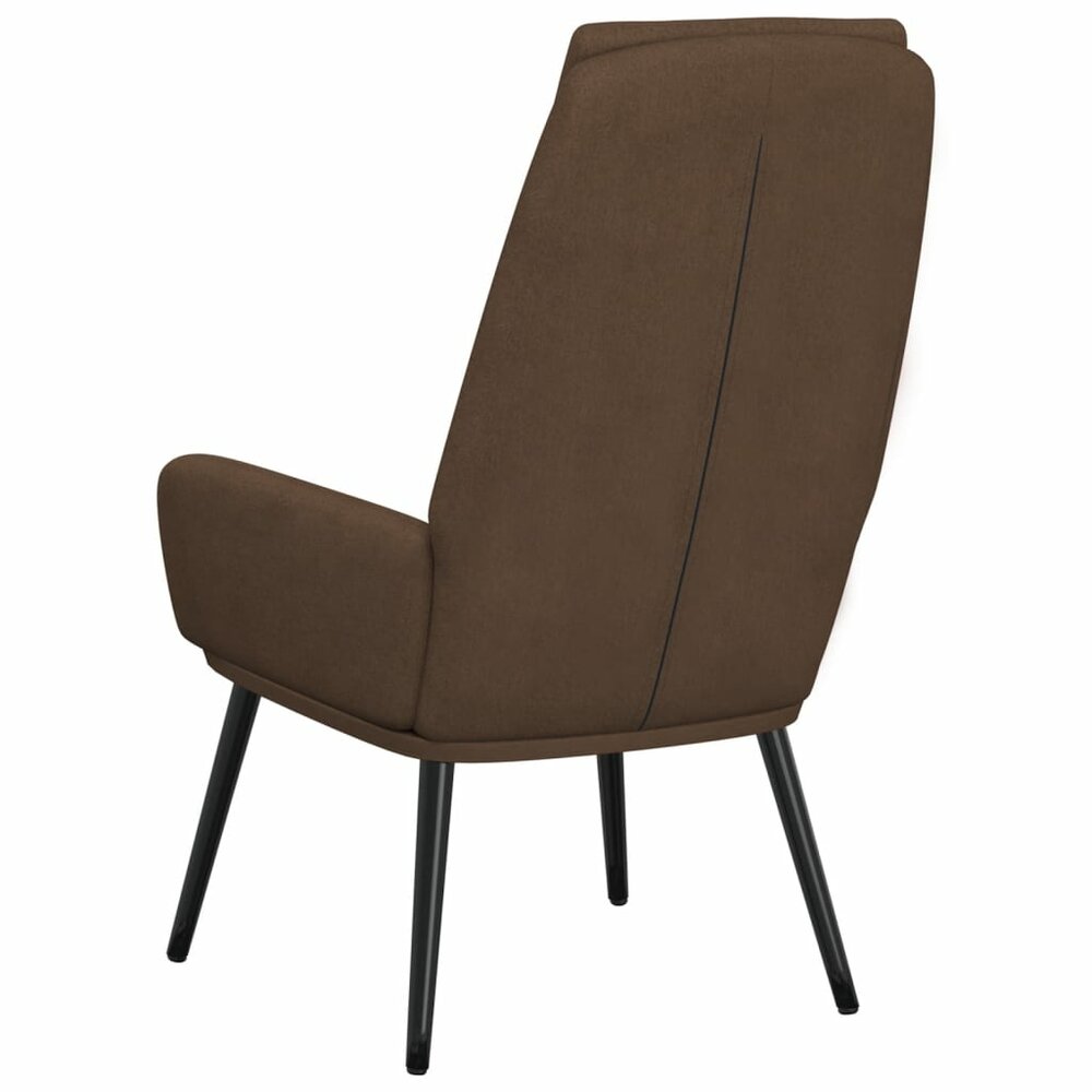 Relaxstoel stof bruin