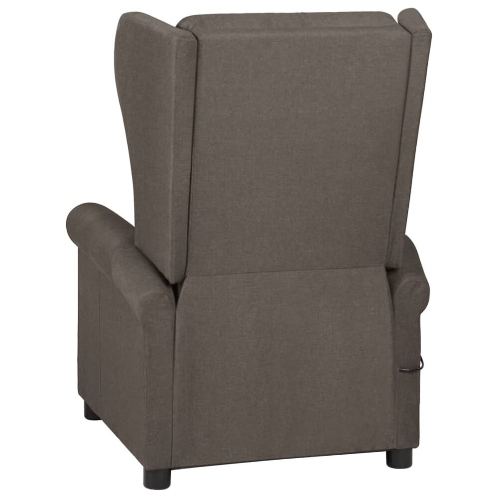 Fauteuil verstelbaar stof bruin