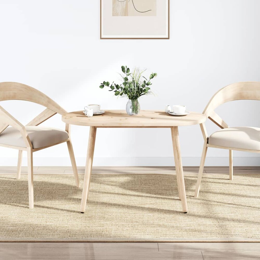 Tafelblad ovaal 110x55x2,5 cm massief grenenhout