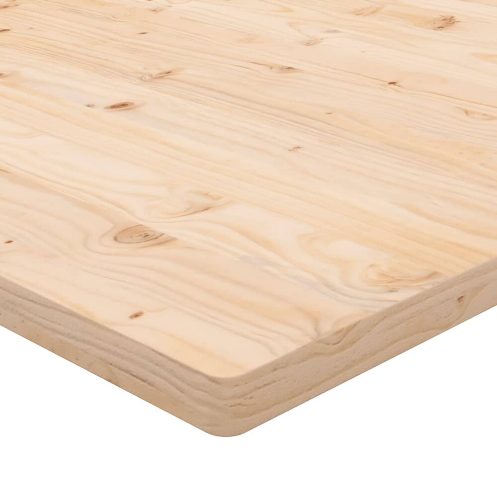 Tafelblad rechthoekig 110x60x2,5 cm massief grenenhout