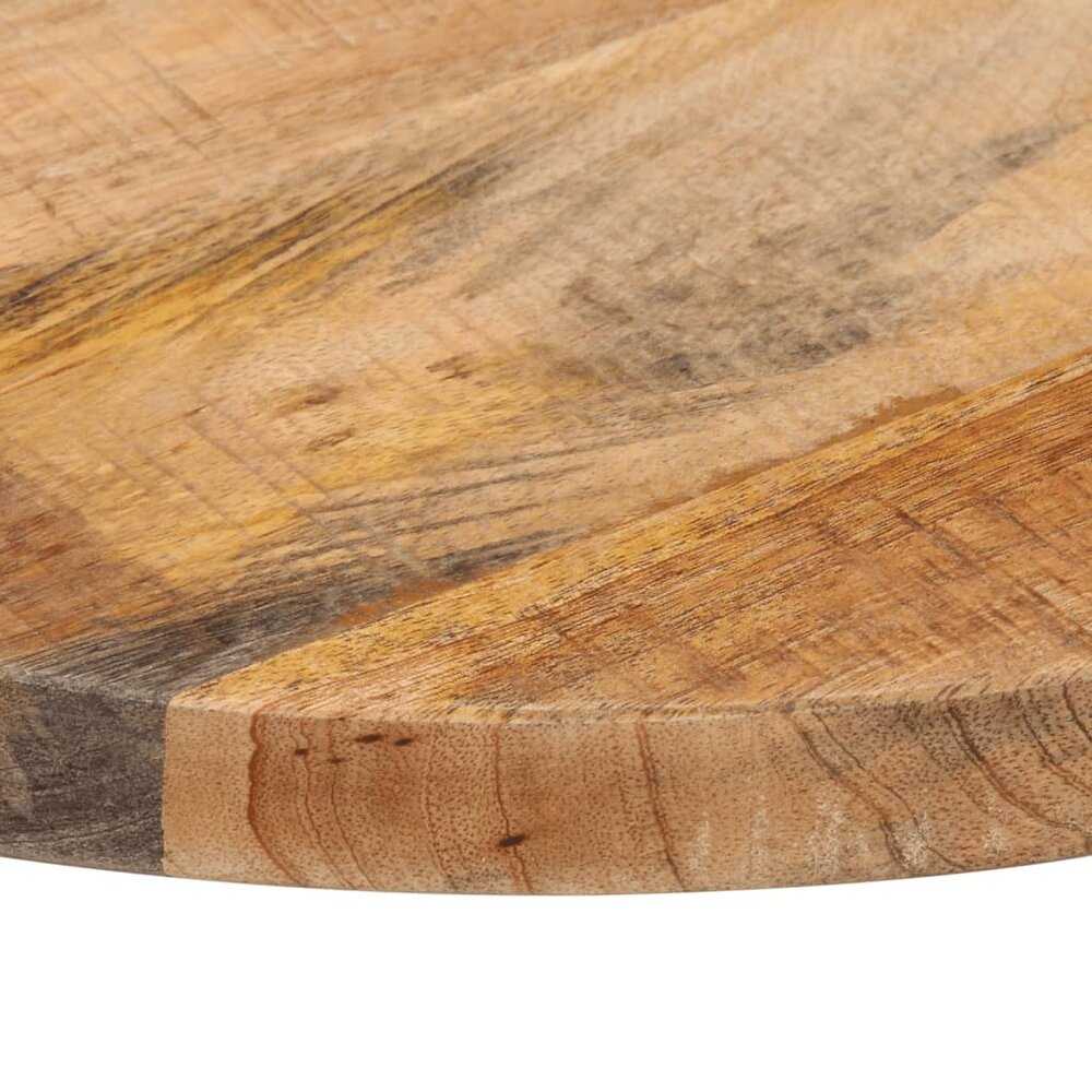 Tafelblad rond &Oslash; 50x3,8 cm massief ruw mangohout