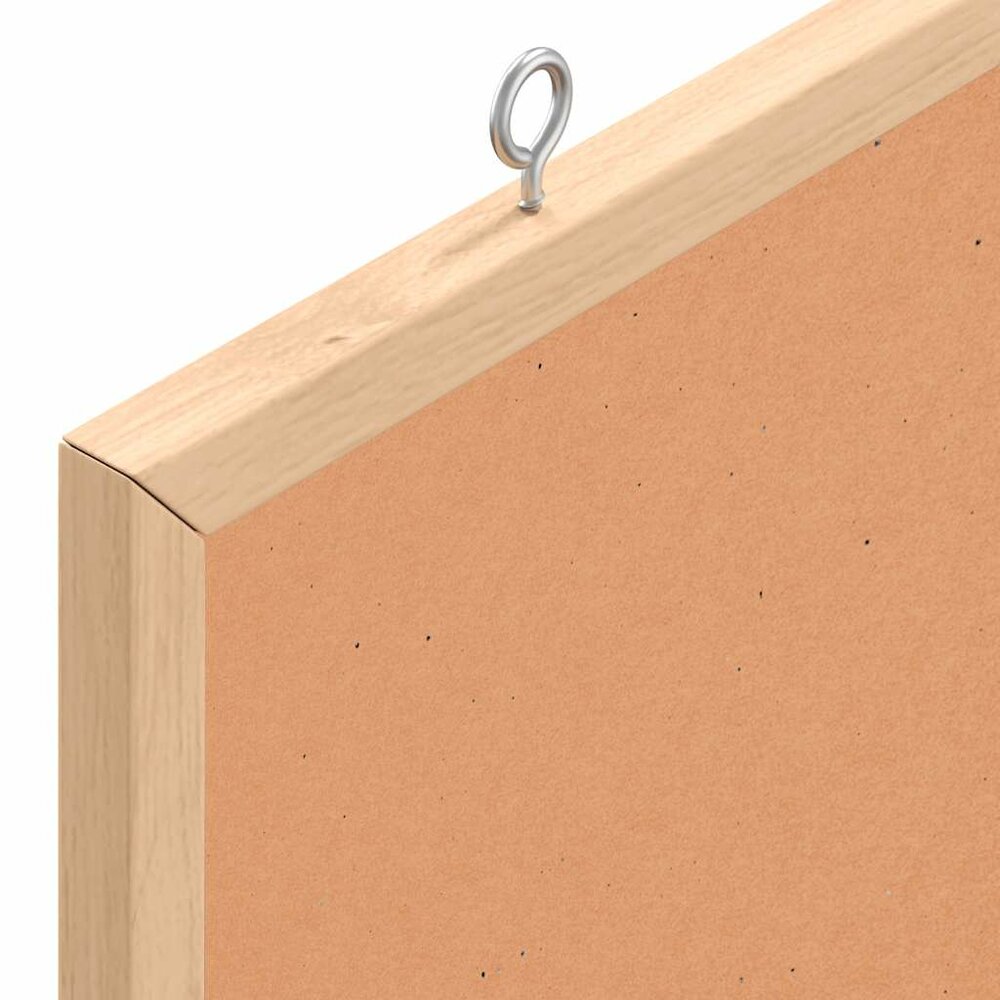 Bord in kurk met massief grenenhouten frame 60x30 cm