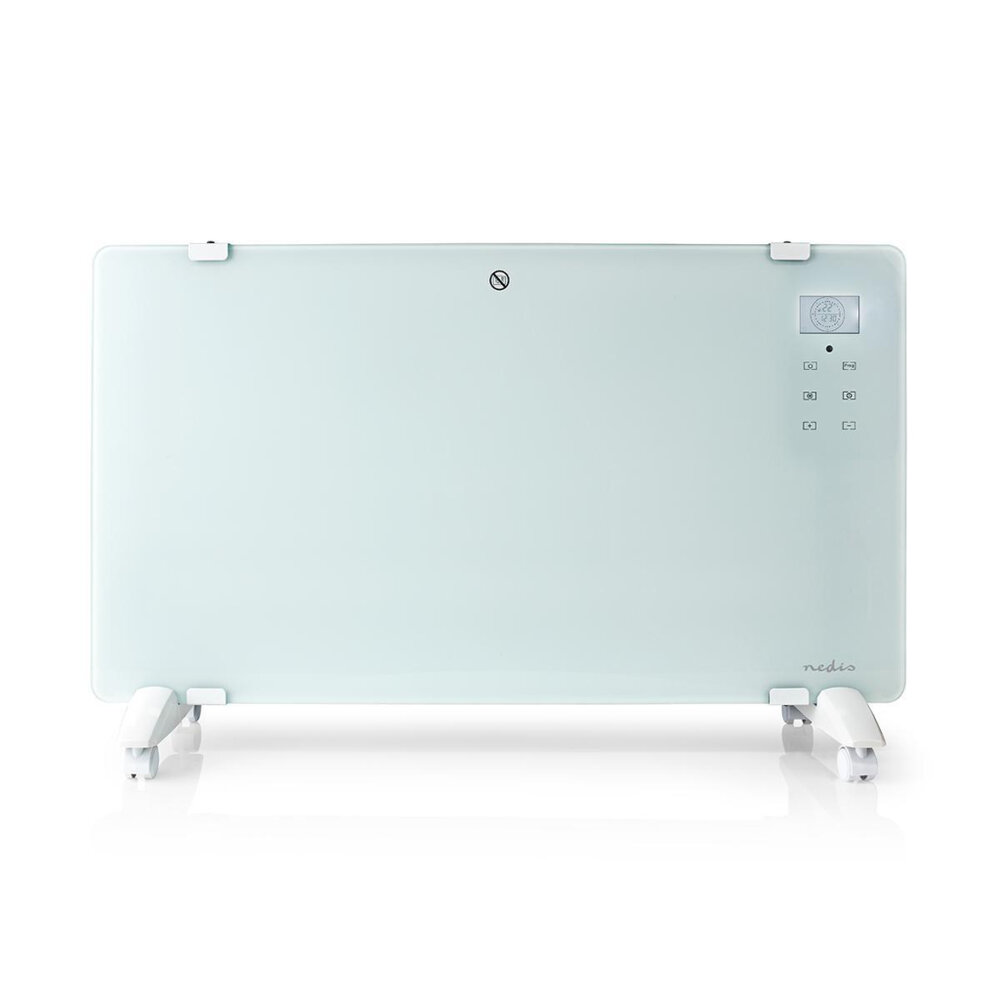 Nedis Wifihtpl20Fwt Slimme Convectorkachel Met Wi-Fi Thermostaat Glazen Frontpaneel 2000 W Wit