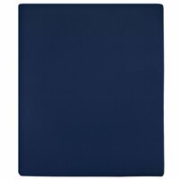 Hoeslakens 2 st jersey 180x200 cm katoen marineblauw
