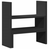 Bureau organiser 40x17x41 cm bewerkt hout zwart