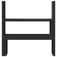 Bureau organiser 40x17x41 cm bewerkt hout zwart