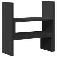 Bureau organiser 40x17x41 cm bewerkt hout zwart