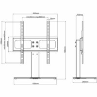 TV-standaard voor 26-42 inch scherm 30 kg Max VESA 400x400 mm