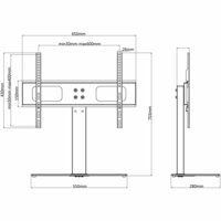 Tv-beugel met basis 600x400 mm 32&amp;quot;-70&amp;quot;