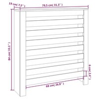 Radiatorombouw 79,5x19x84 cm massief grenenhout