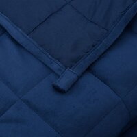 Verzwaringsdeken 140x200 cm 10 kg stof blauw