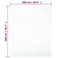 Hoeslakens jersey 2 st 100x200 cm katoen wit