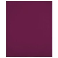 Hoeslakens 2 st jersey 90x200 cm katoen bordeauxrood