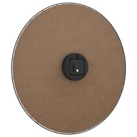 Wandklok &Oslash;50 cm bewerkt hout geel en zwart