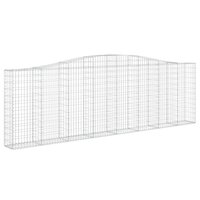 Schanskorven 9 st gewelfd 400x30x120/140 cm ijzer