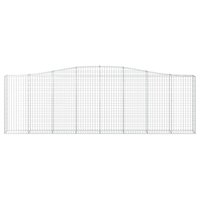 Schanskorven 9 st gewelfd 400x30x120/140 cm ijzer