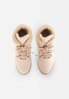 Women&#039;s Winter Boots Suede - With Shearing Details Beige 39