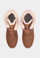 Women&#039;s Winter Boots Suede - With Shearing Details Beige 39