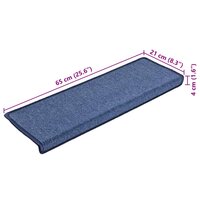Trapmatten 10 st 65x21x4 cm blauw