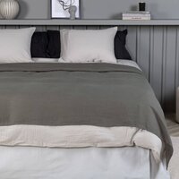 Bedsprei Milo 260x260 cm polyester grijs